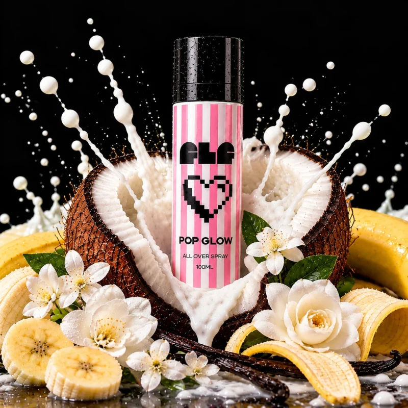 FLF POP GLOW with banana, coconut, jasmine, gardenia and vanilla